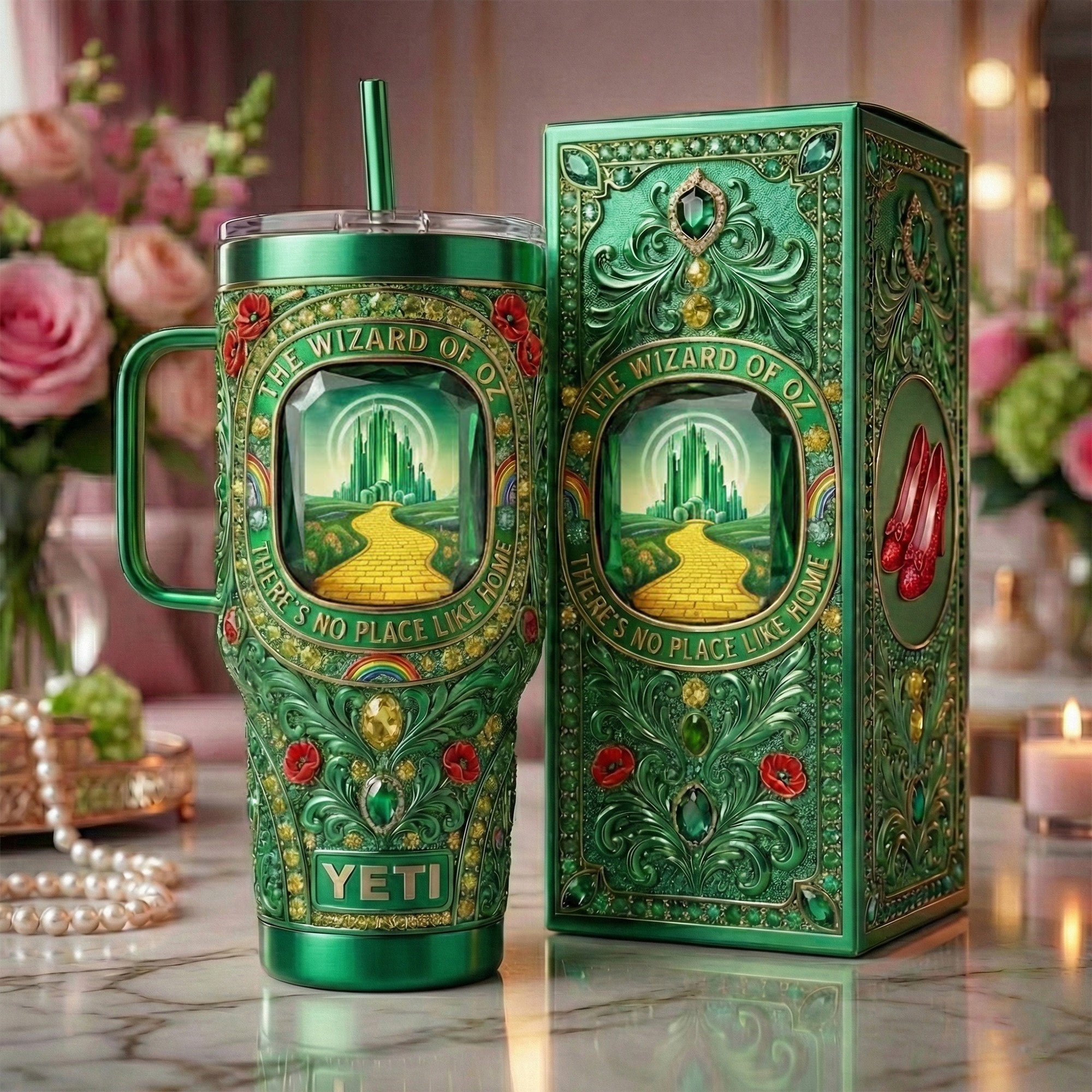 TWOZ 40oz Tumbler With Handle LNTH