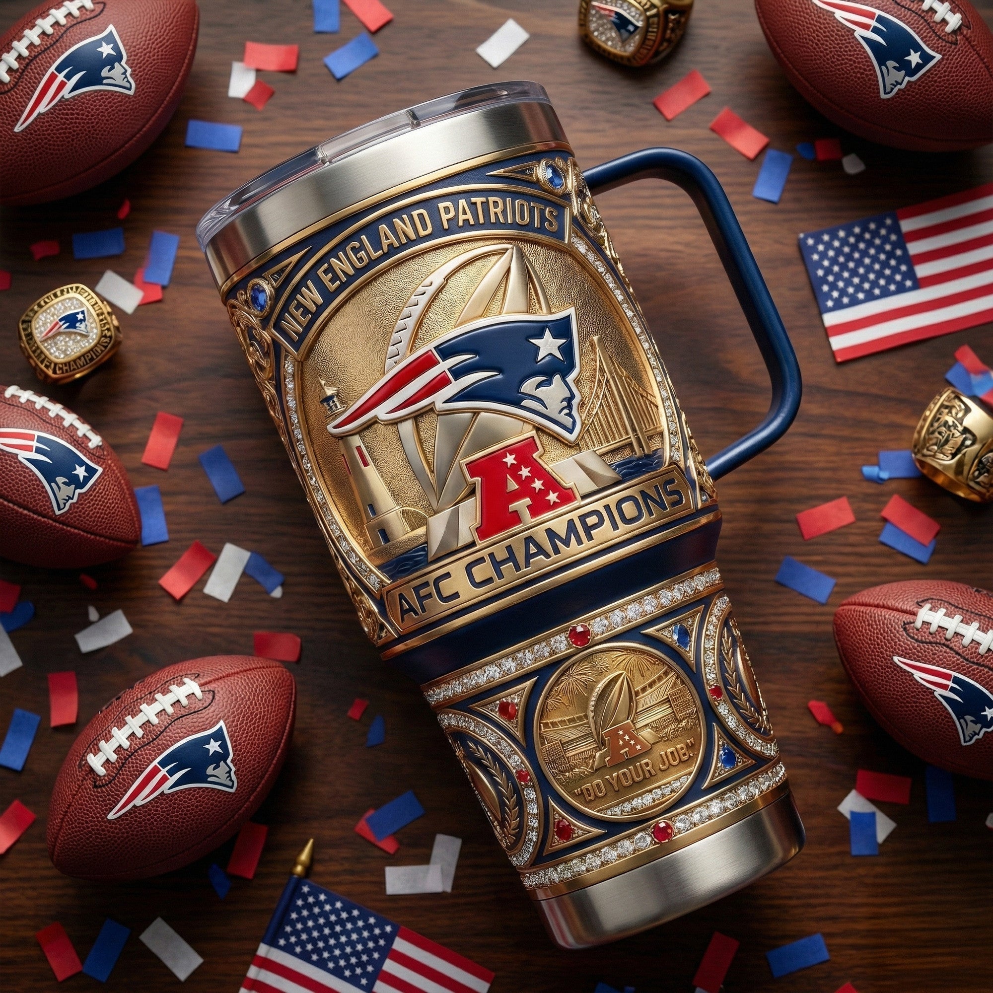 NEP 40oz Tumbler With Handle LNTH