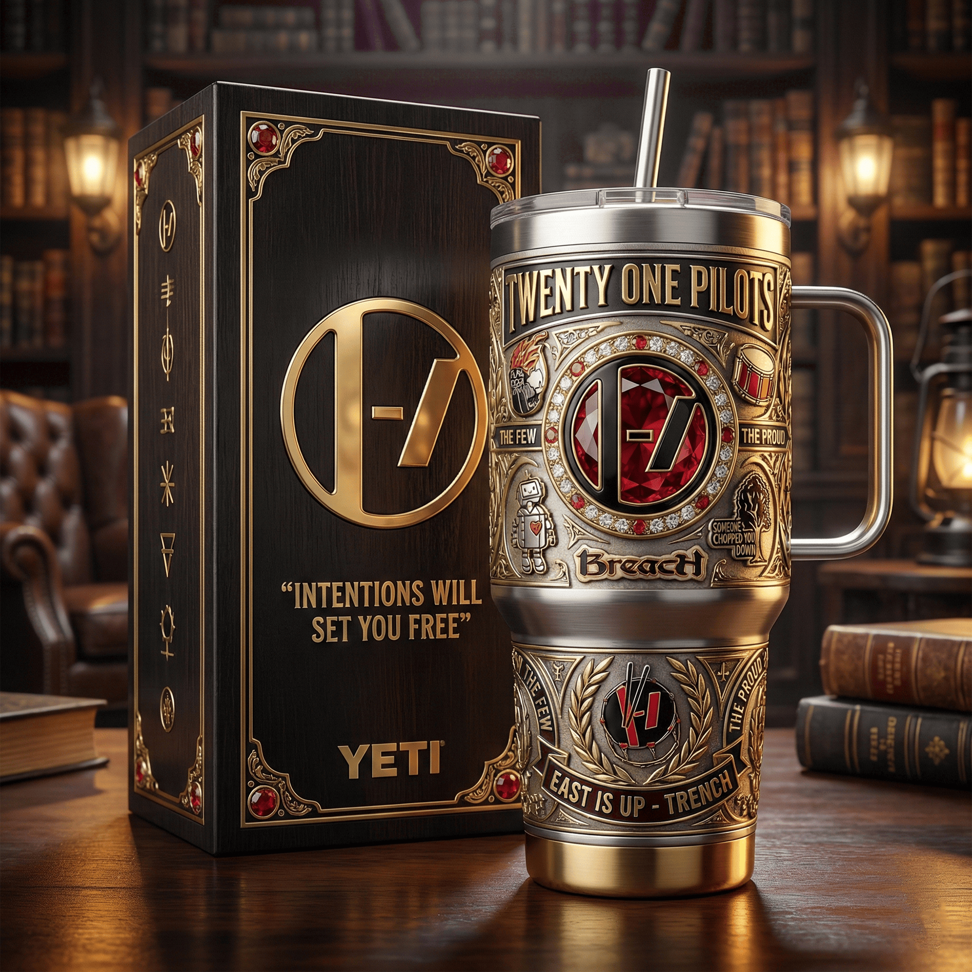 TOP 40oz Tumbler With Handle LNTH