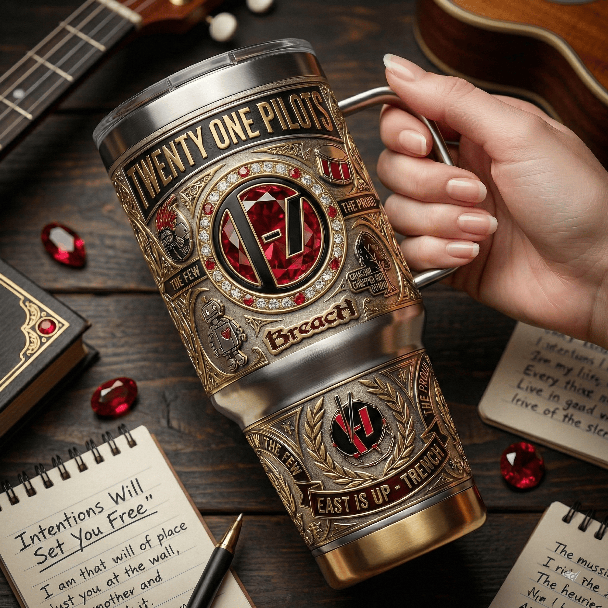 TOP 40oz Tumbler With Handle LNTH