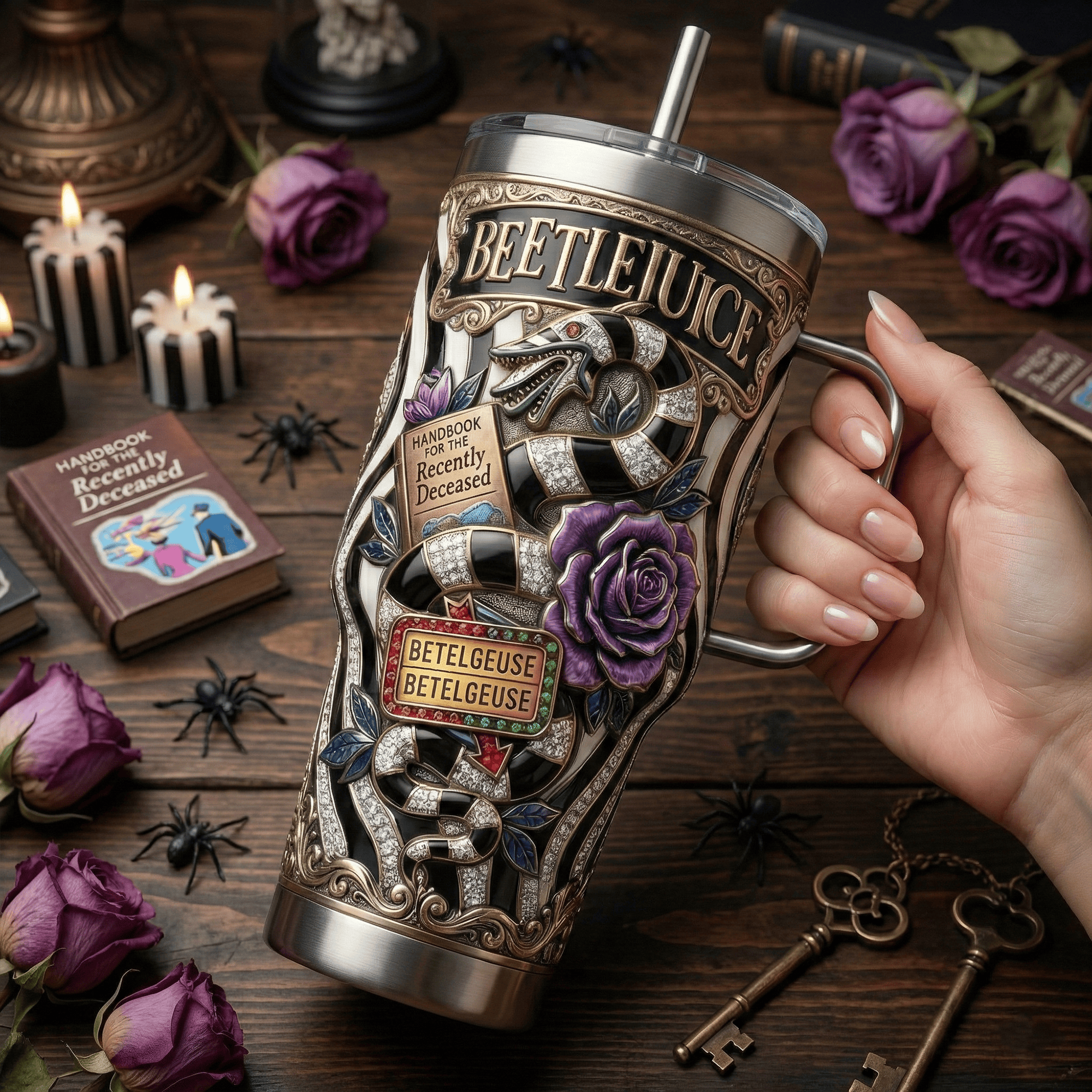 BTJ 40oz Tumbler With Handle LNTH