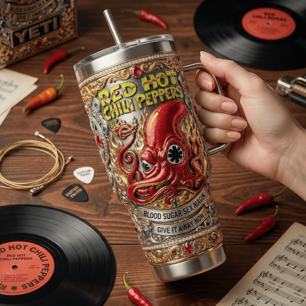 RHCP 40oz Tumbler With Handle LNTH