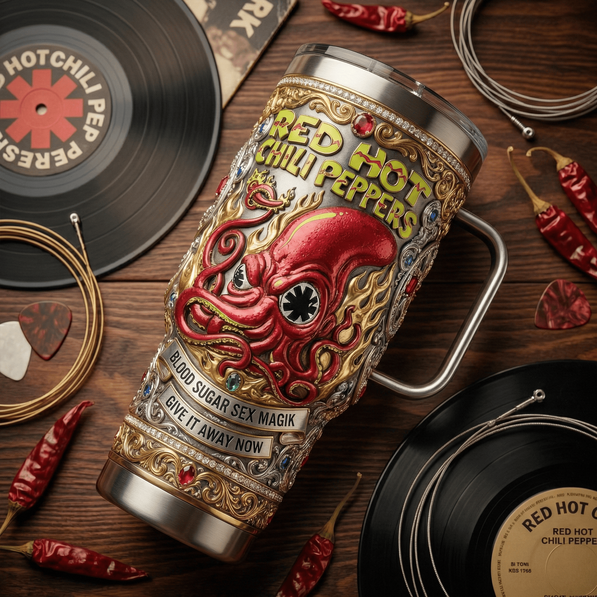 RHCP 40oz Tumbler With Handle LNTH