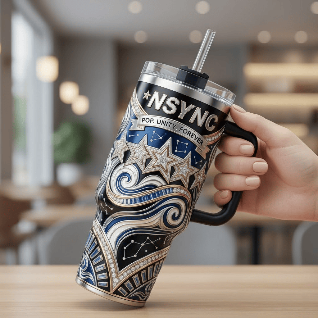 NSYN 40oz Tumbler With Handle PDL
