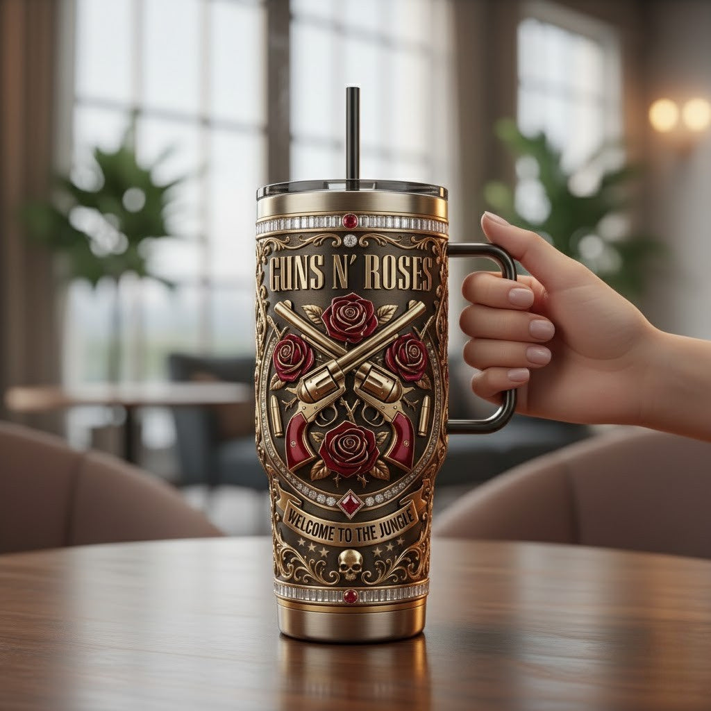 GNR 40oz Tumbler With Handle PDL